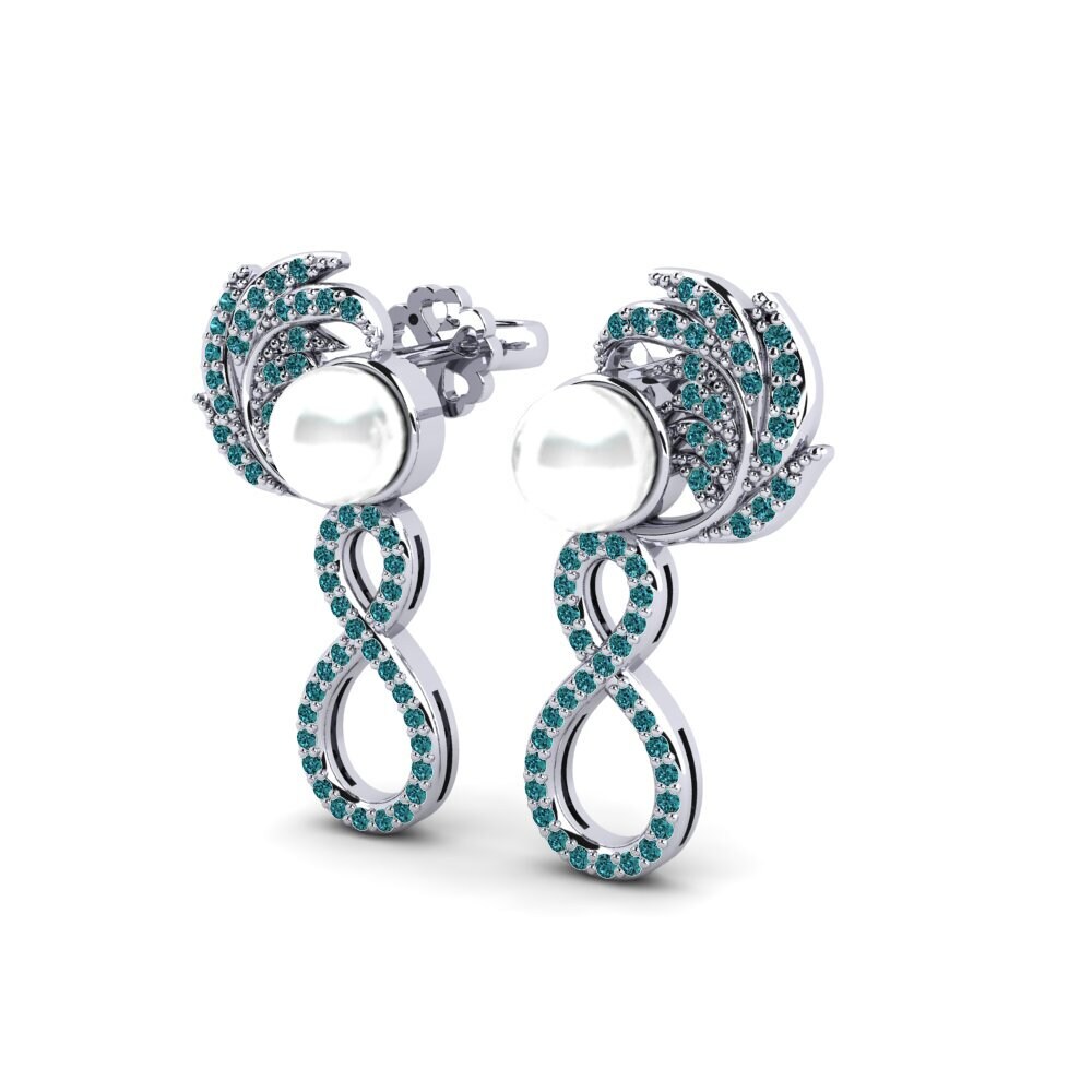 Blue Diamond Women's Earring Micorozon