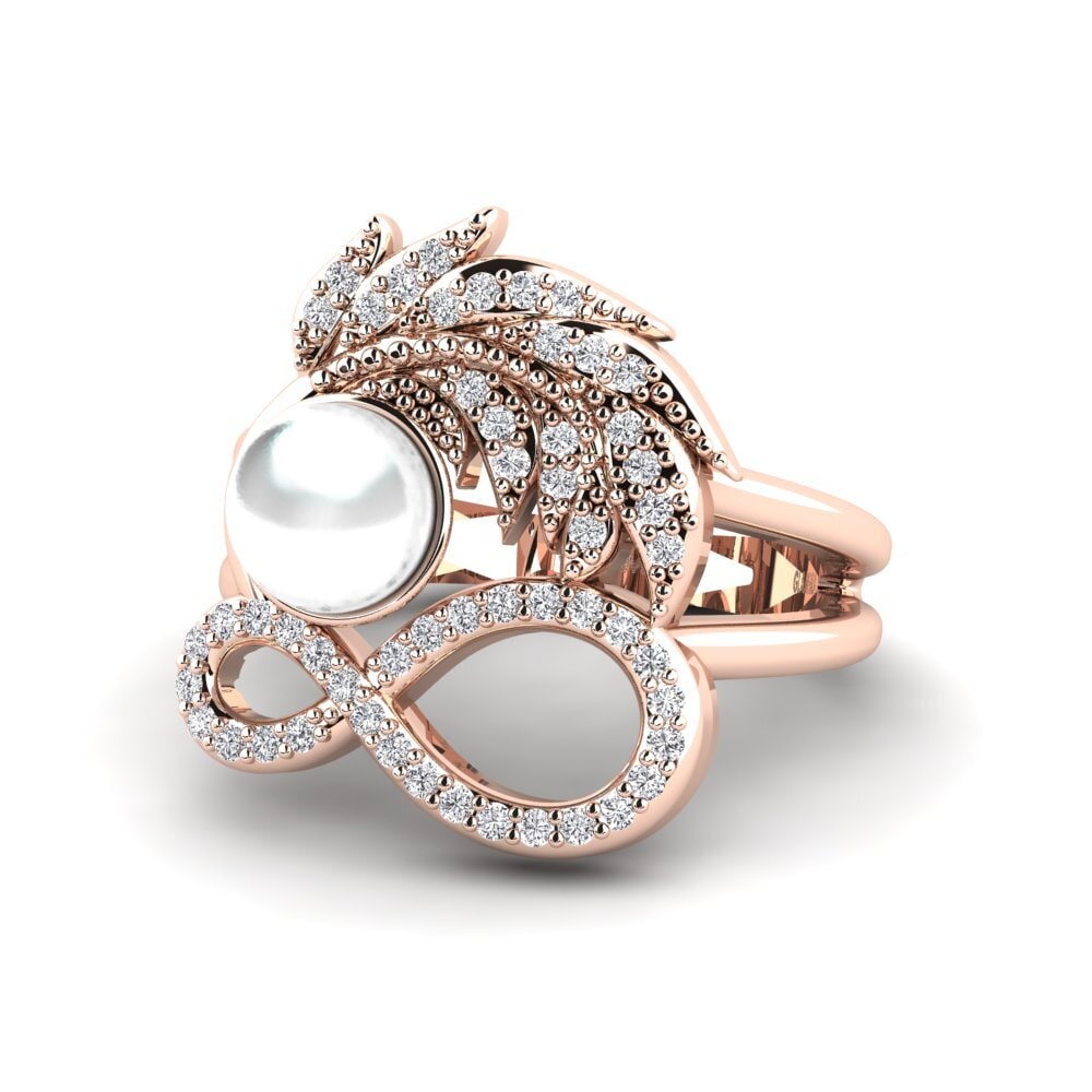 14k Oro Rosa Anillo Weligeed