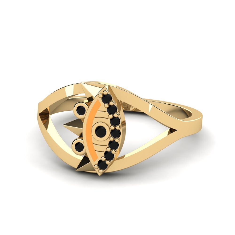 Schwarzer Saphir Ring Abaphezulu