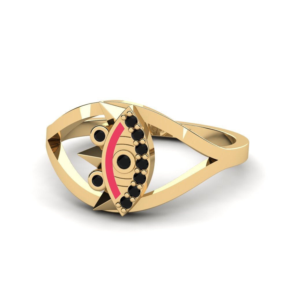 Schwarzer Saphir Ring Abaphezulu