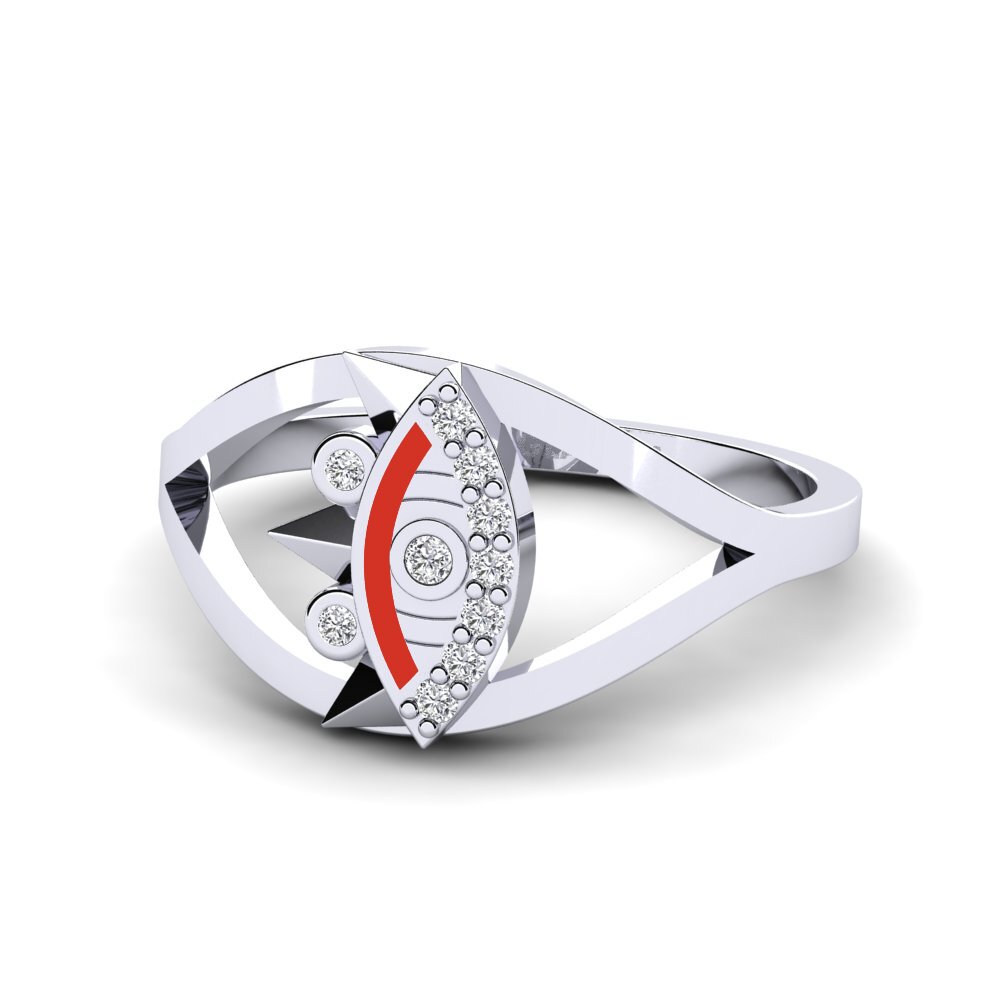 Weiß-Silber Ring Abaphezulu