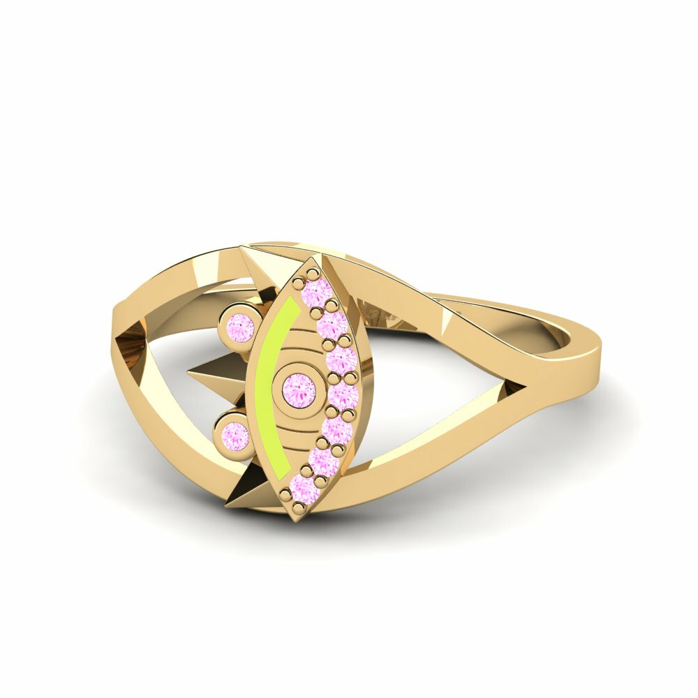 Saphir Rose Bague Abaphezulu