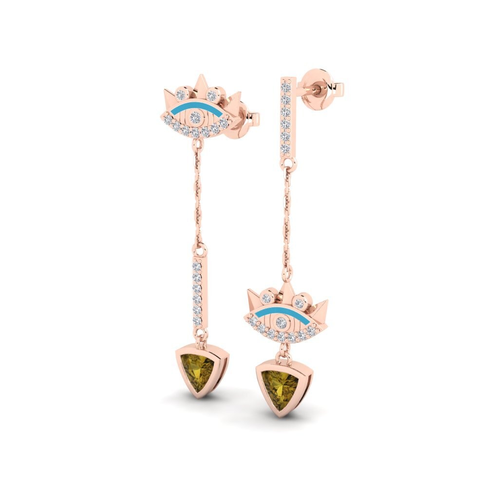 Brown Zircon Women's Earring Agba