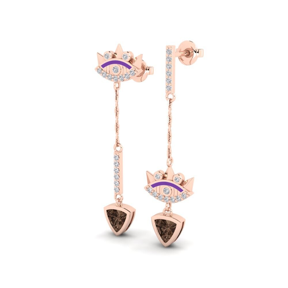 Smoky Quartz Women's Earring Agba