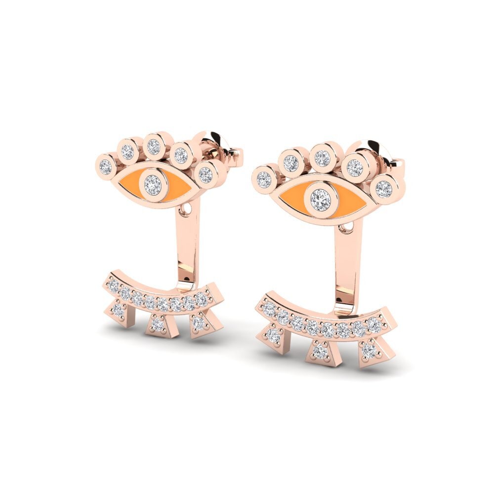 14k Rose Gold Women's Earring Aigai