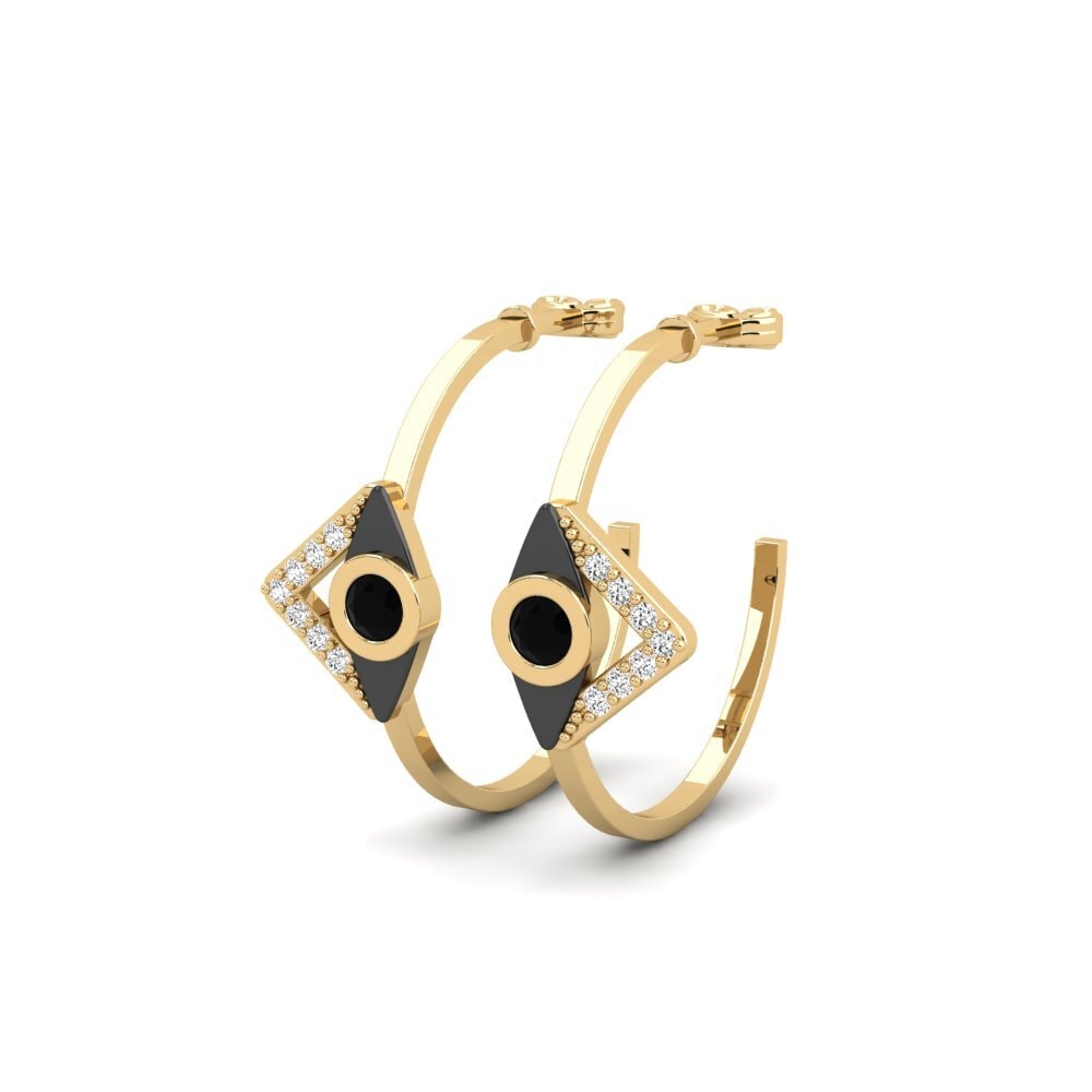 Black Onyx Women's Earring Aquca