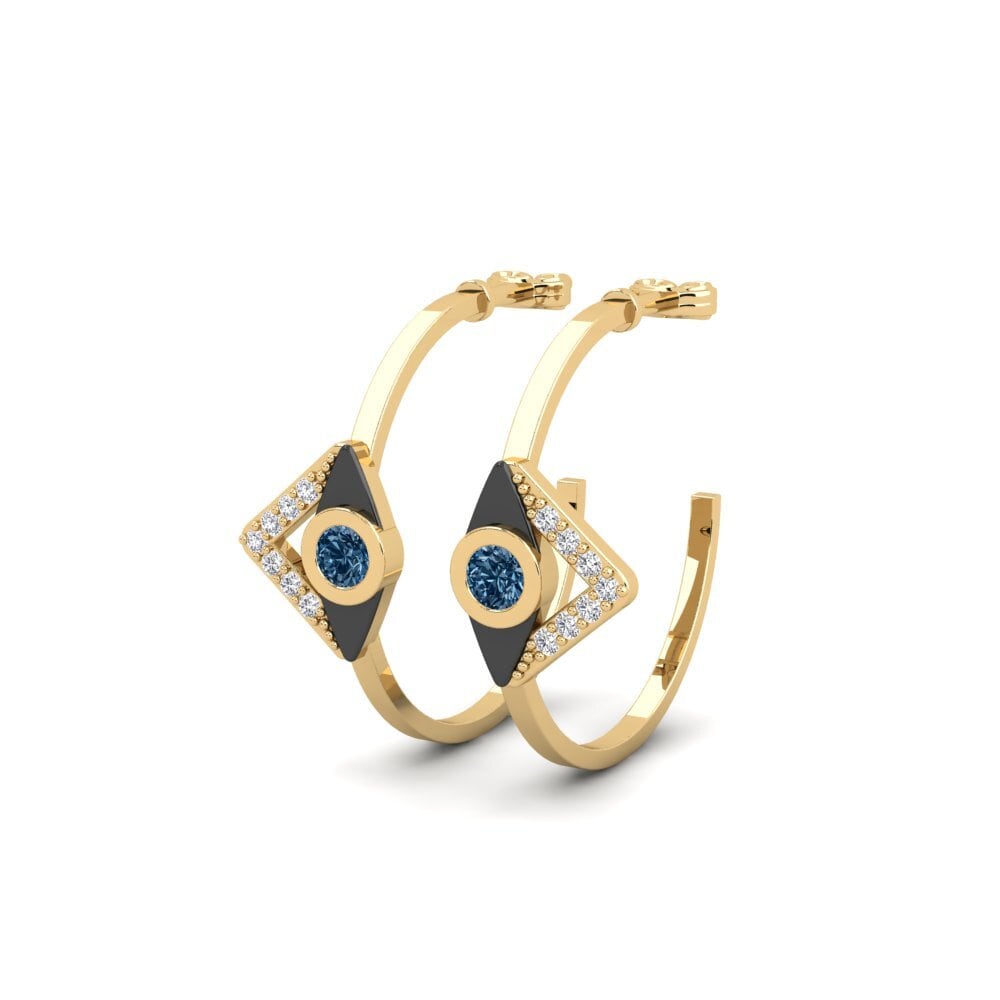 Blue Diamond Women's Earring Aquca