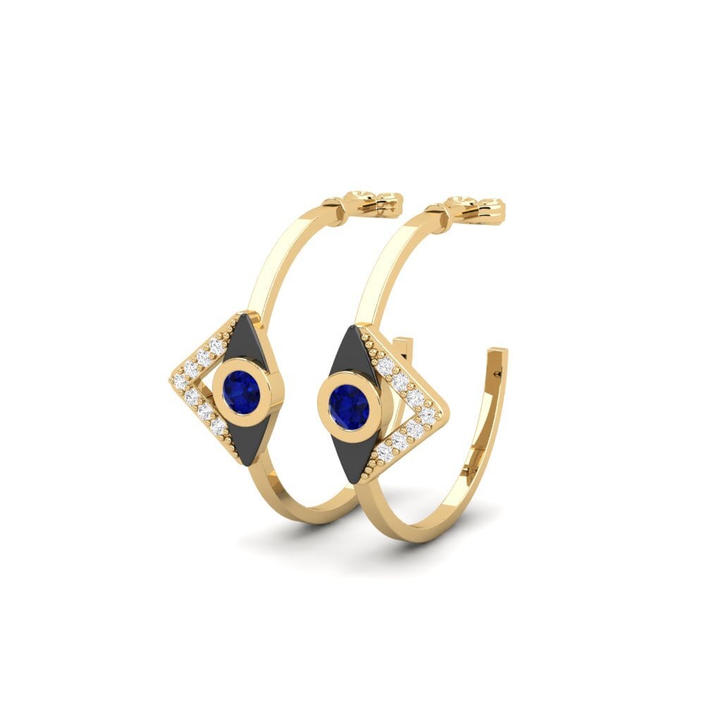Sapphire Women's Earring Aquca