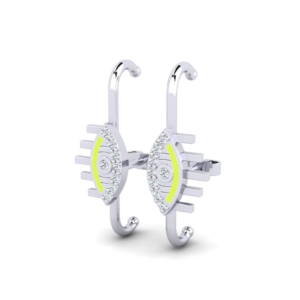Plata 925 Pendiente de mujer Barva