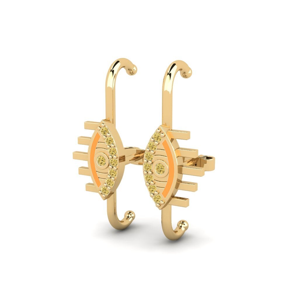 Yellow Diamond Women's Earring Barva