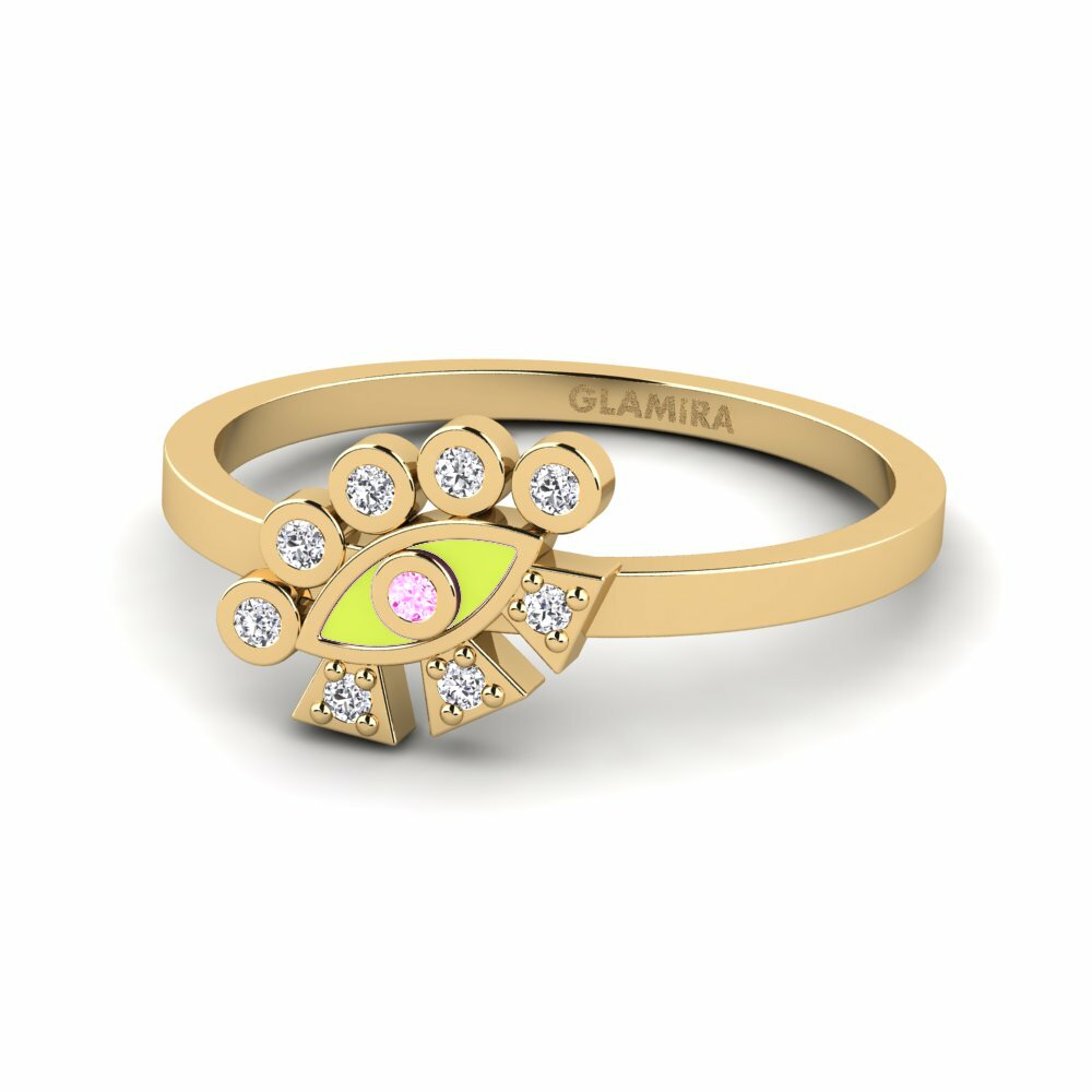 Saphir Rose Bague Cragum