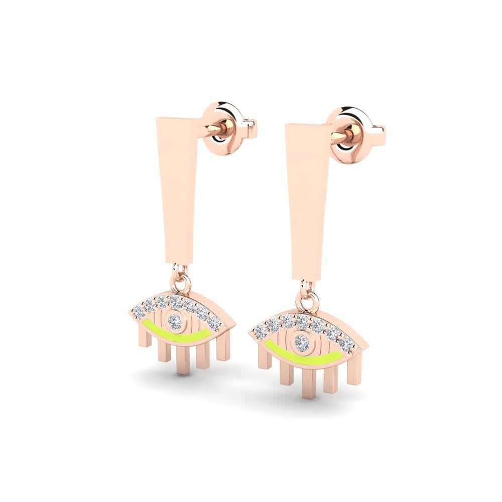 14ct Rose Gold Women's Earring Culore