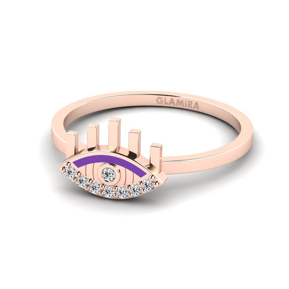 Rotgold 585 Ring Eleganti
