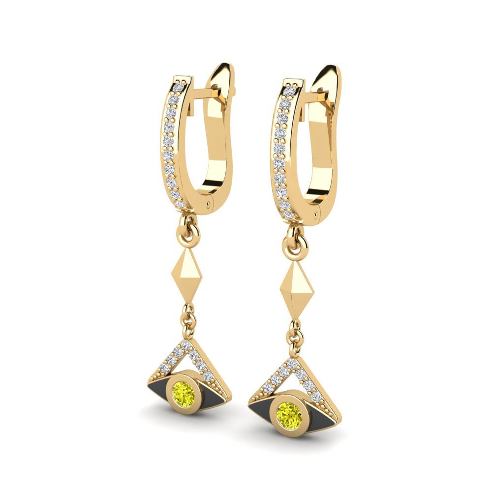 Yellow Diamond Women's Earring Epico