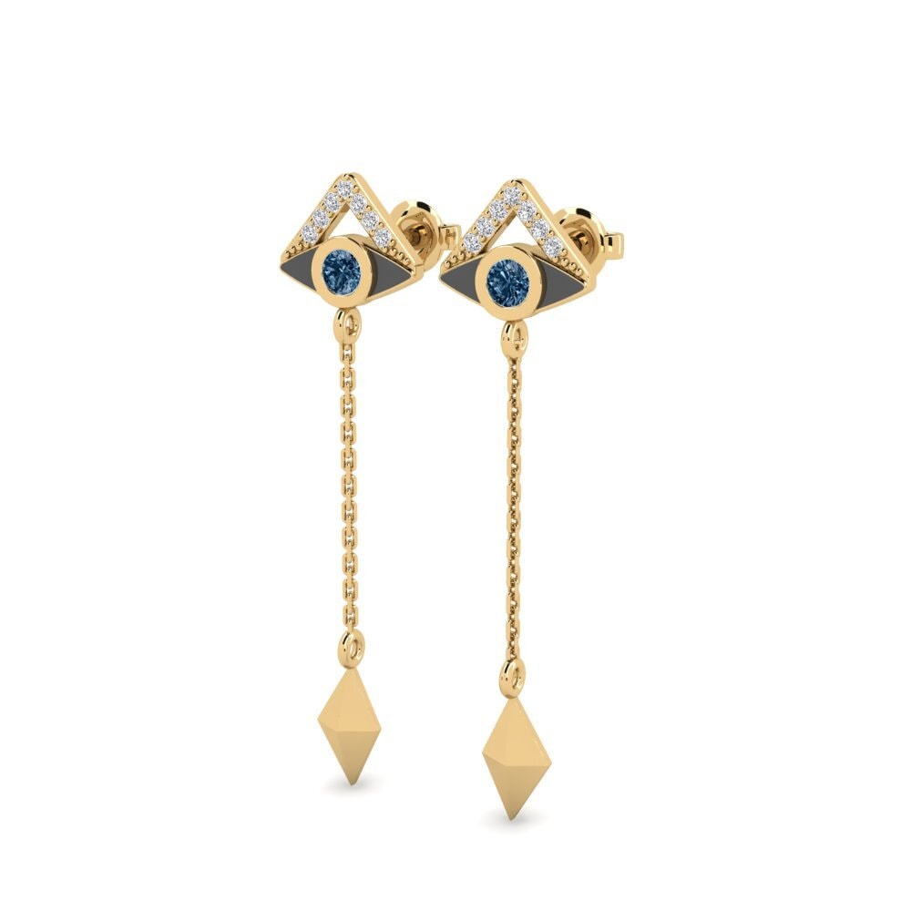 Blue Diamond Women's Earring Esotico