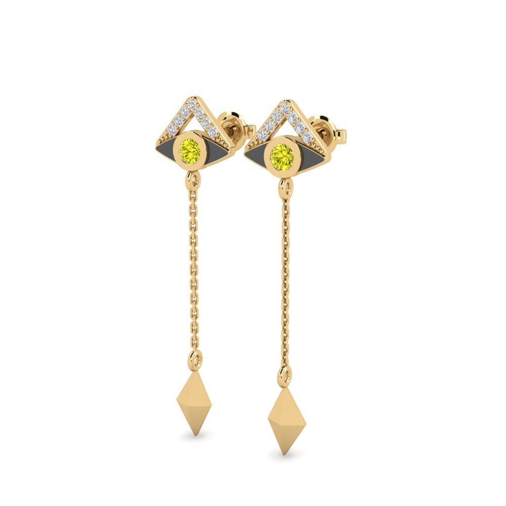 Yellow Diamond Women's Earring Esotico