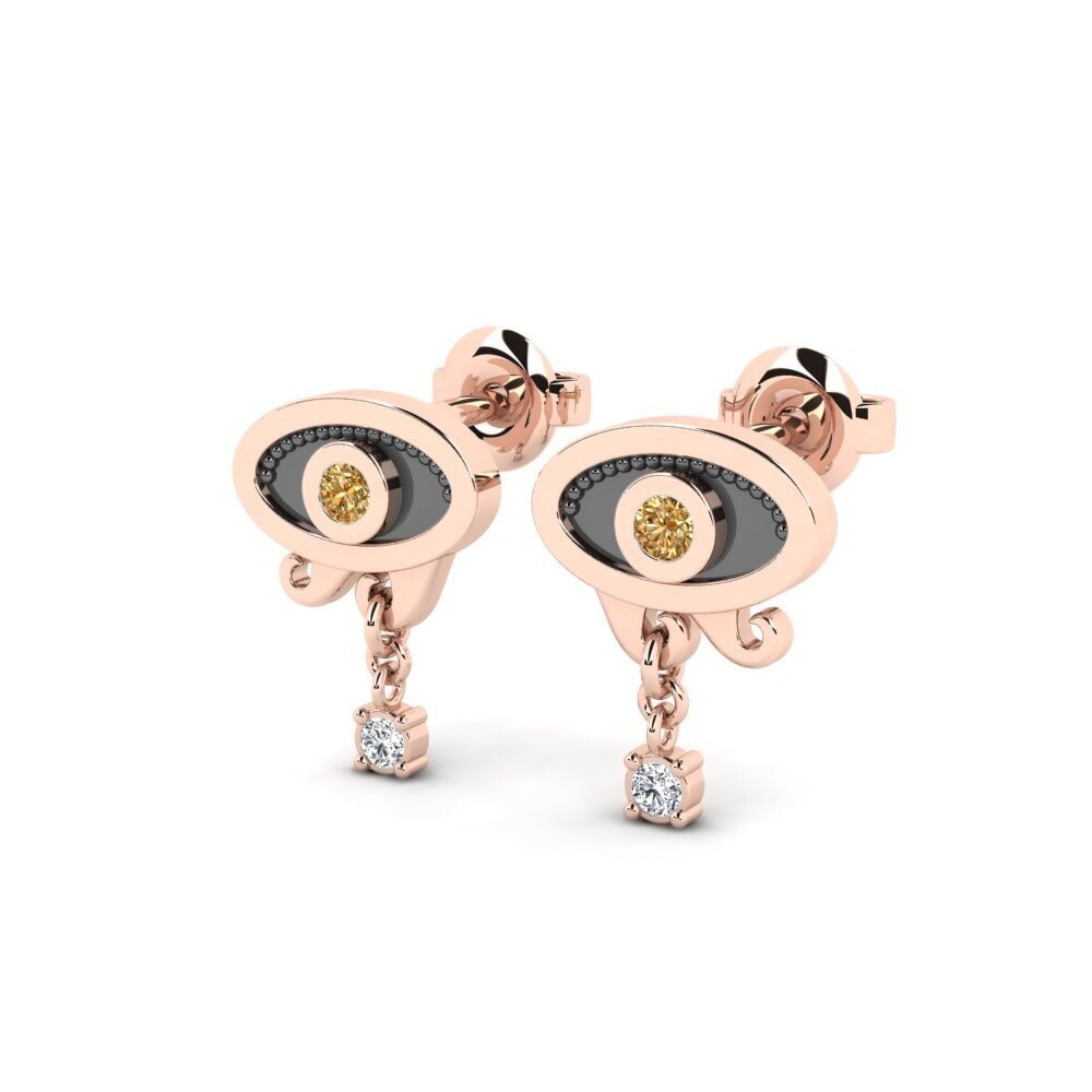 Brown Diamond Women's Earring Estatex