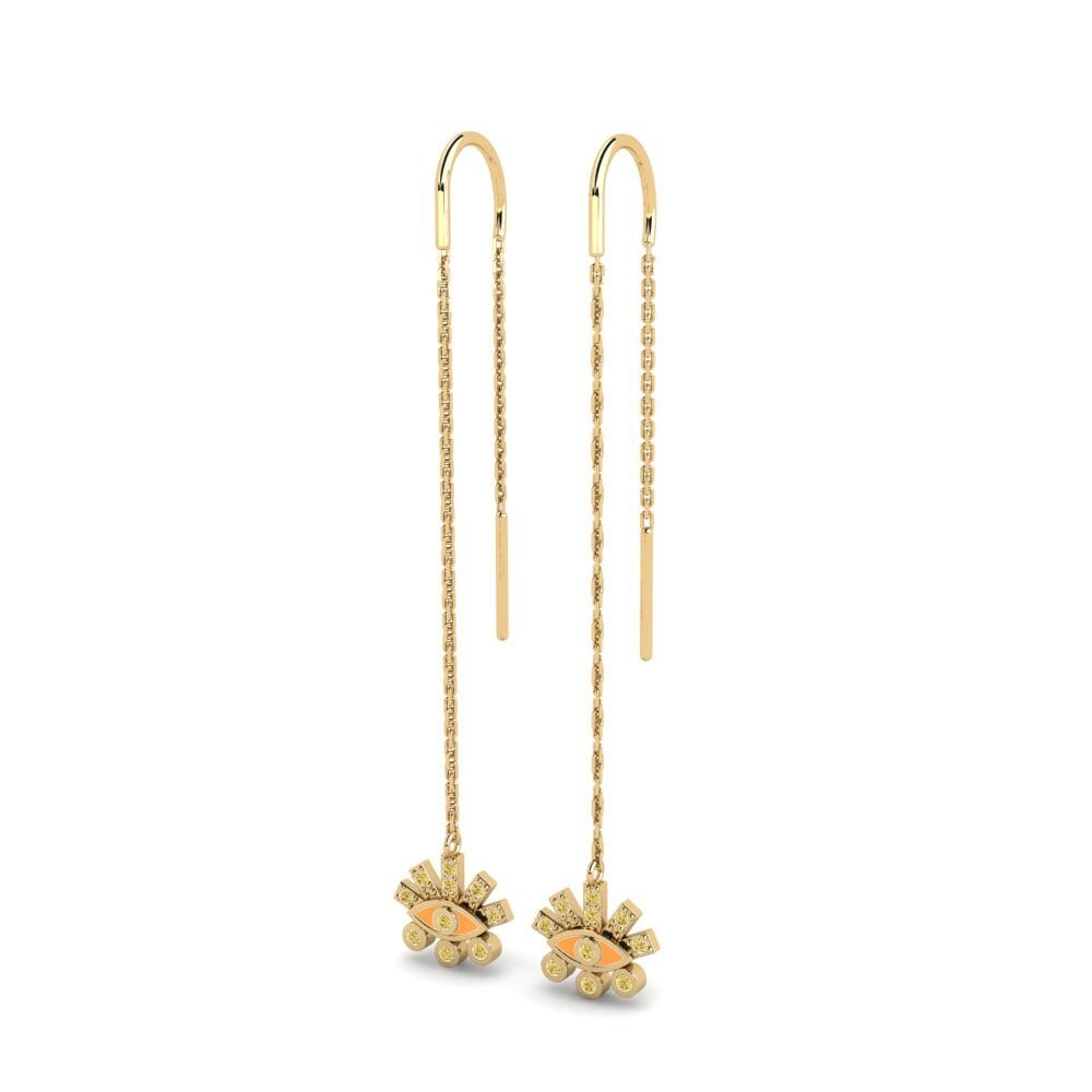 Yellow Diamond Women's Earring Etenna
