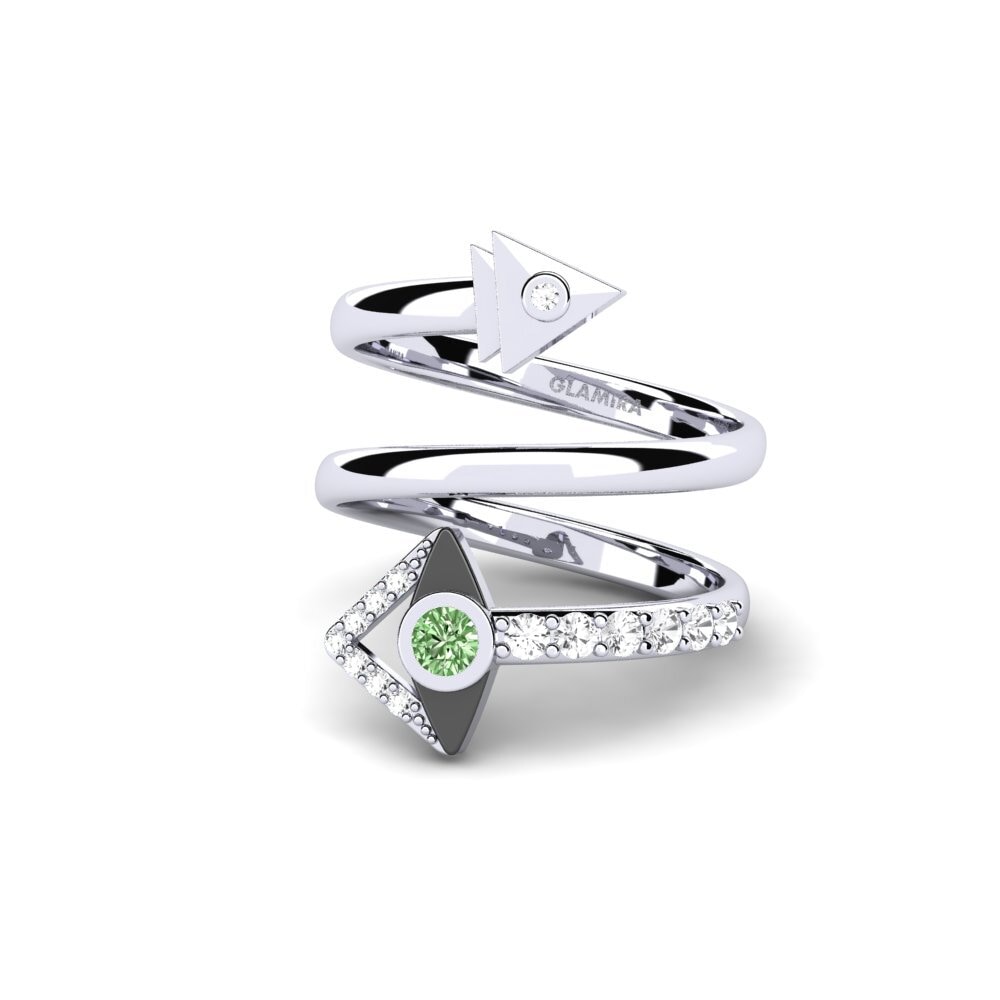 Diamante Verde Anel Geracao