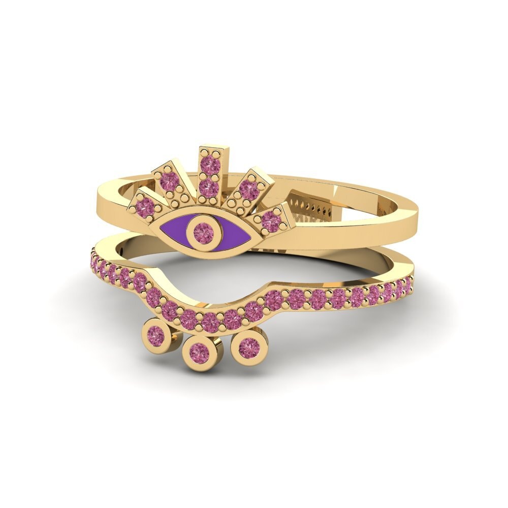Granate Rhodolite Anillo Heraion