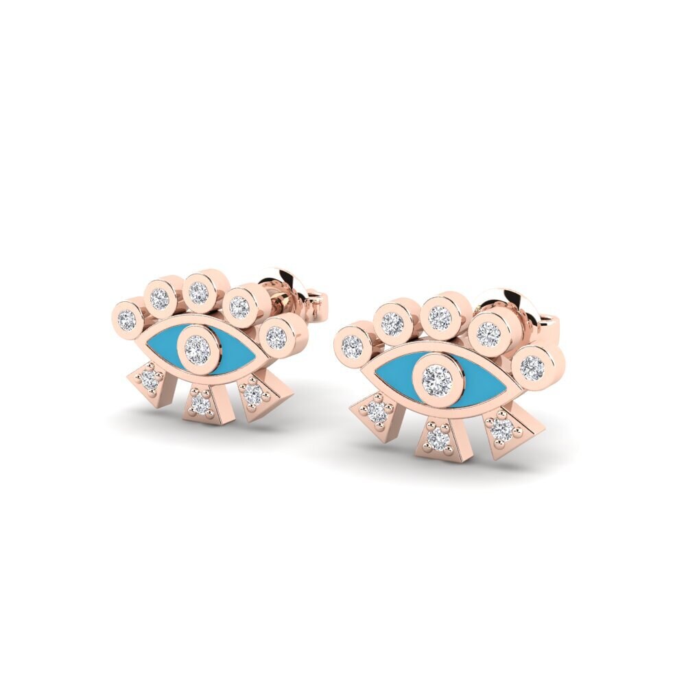 14ct Rose Gold Women's Earring Inannut