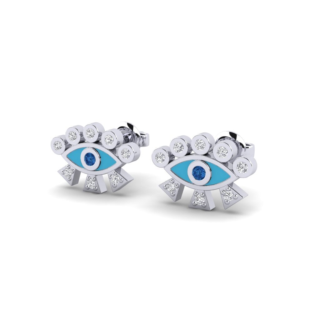 Dark Blue Zirconia Women's Earring Inannut
