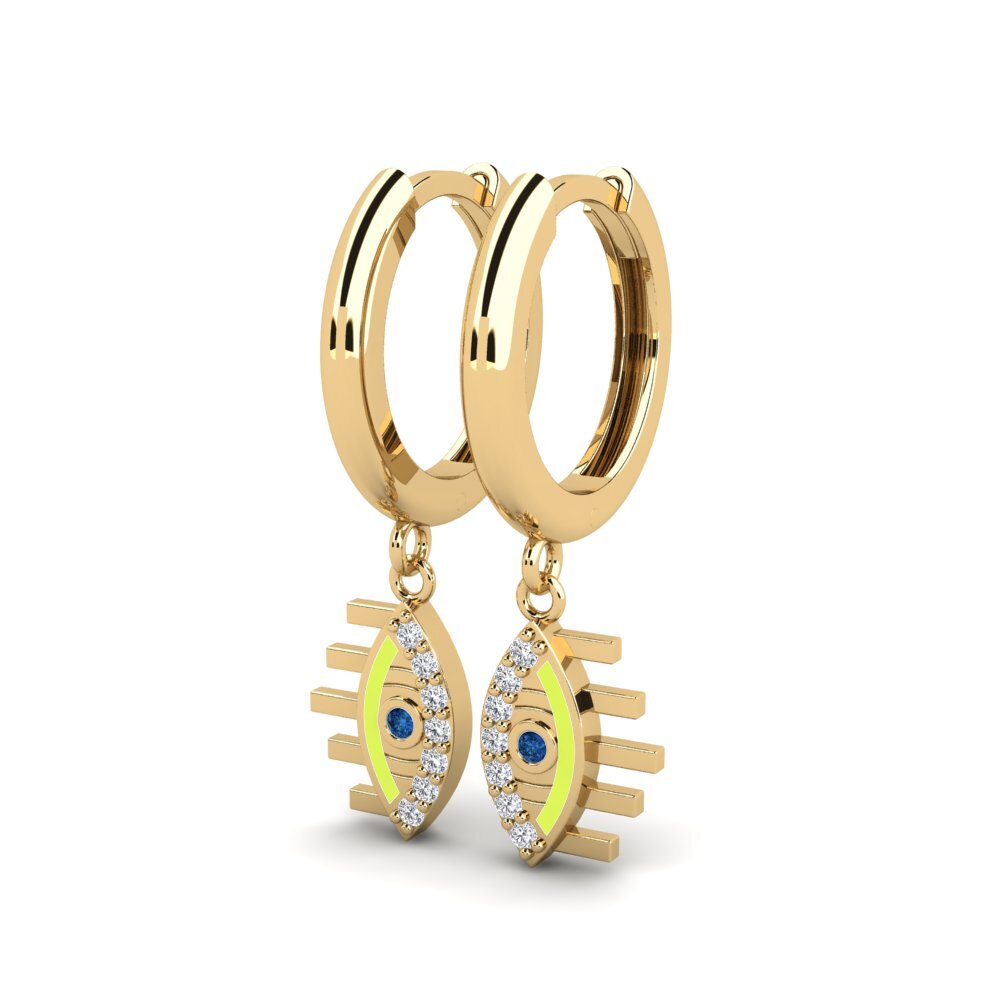 Dark Blue Zirconia Women's Earring Isihlangu