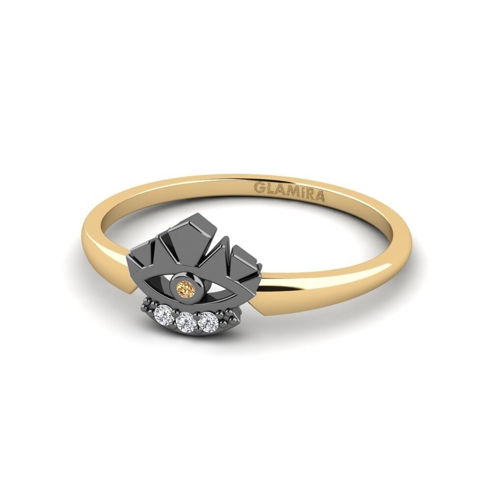 Diamante café Anillo Jendhela