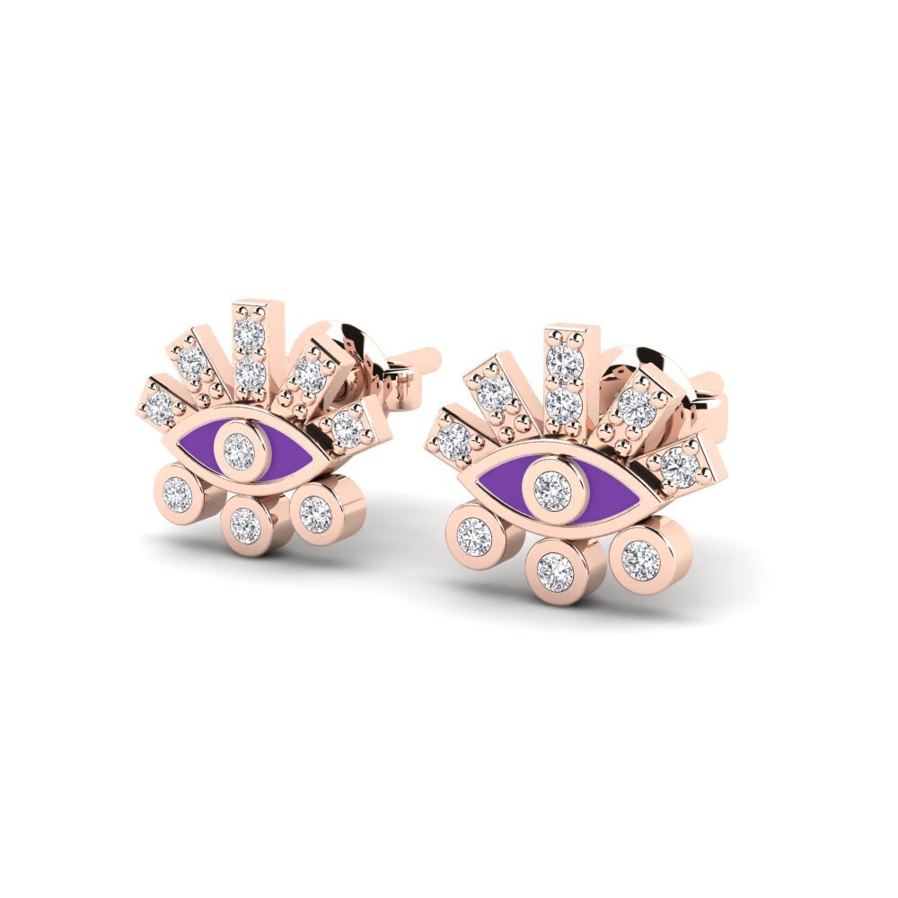 14ct Rose Gold Women's Earring Kardianda