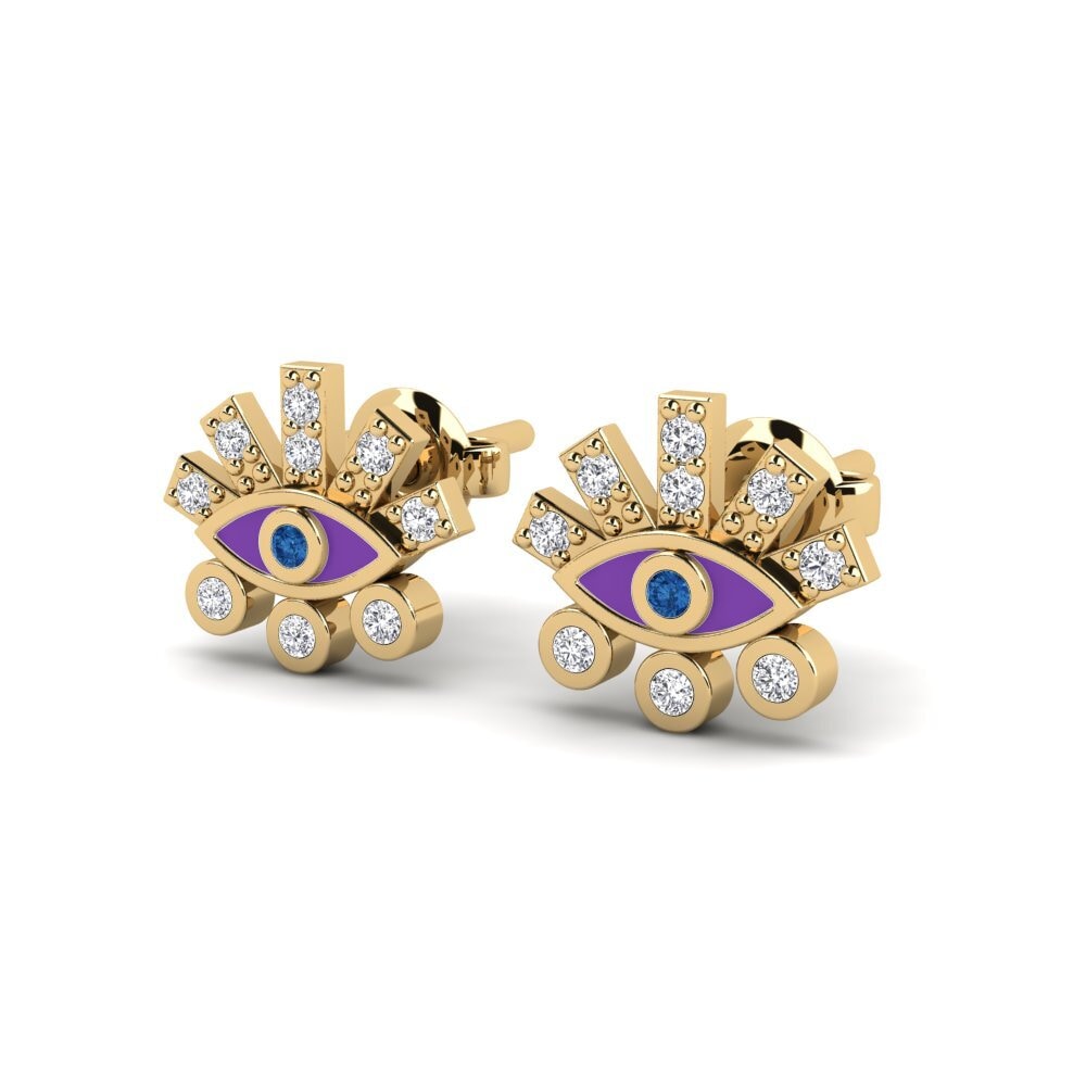Dark Blue Zirconia Women's Earring Kardianda