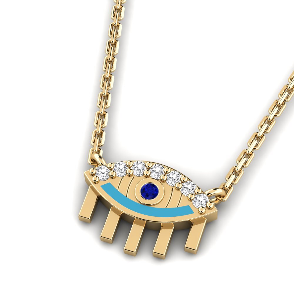 Sapphire Women's Necklace Katumbiri