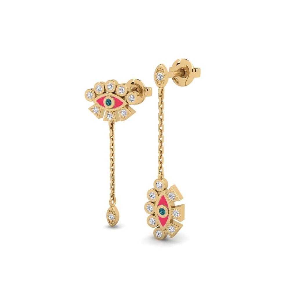 Blue Diamond Women's Earring Kaunos