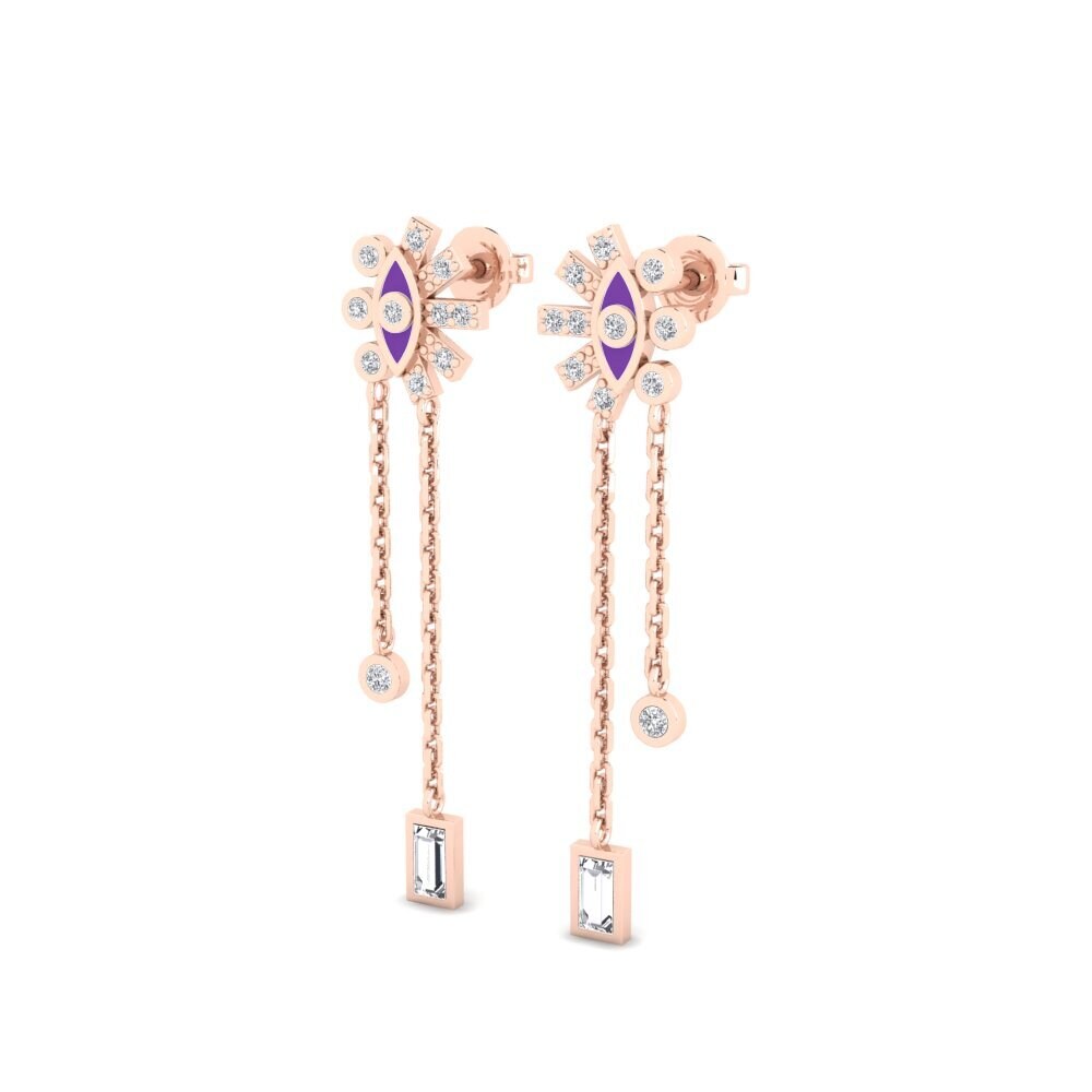 14k Rose Gold Women's Earring Kibyra