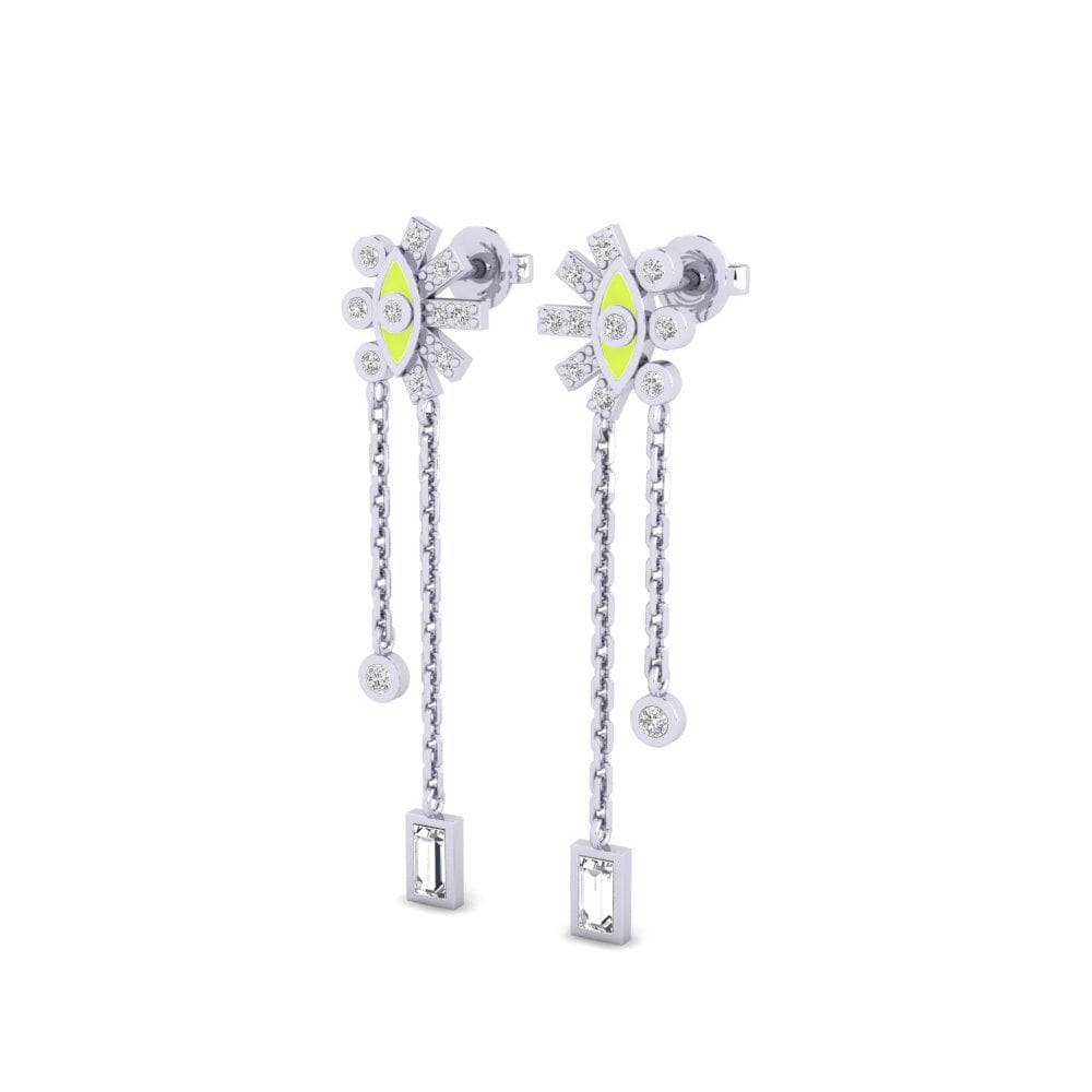 Plata 925 Pendiente de mujer Kibyra