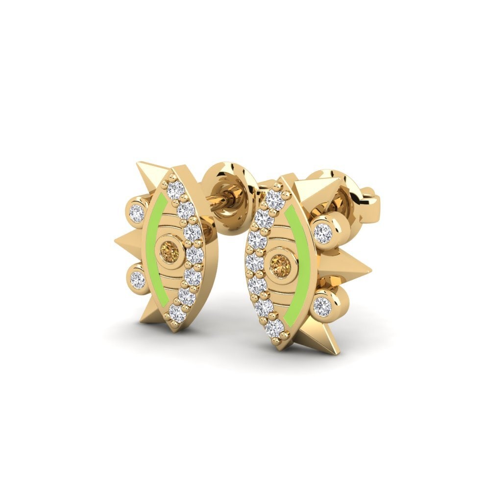 Brown Diamond Women's Earring Kilpi