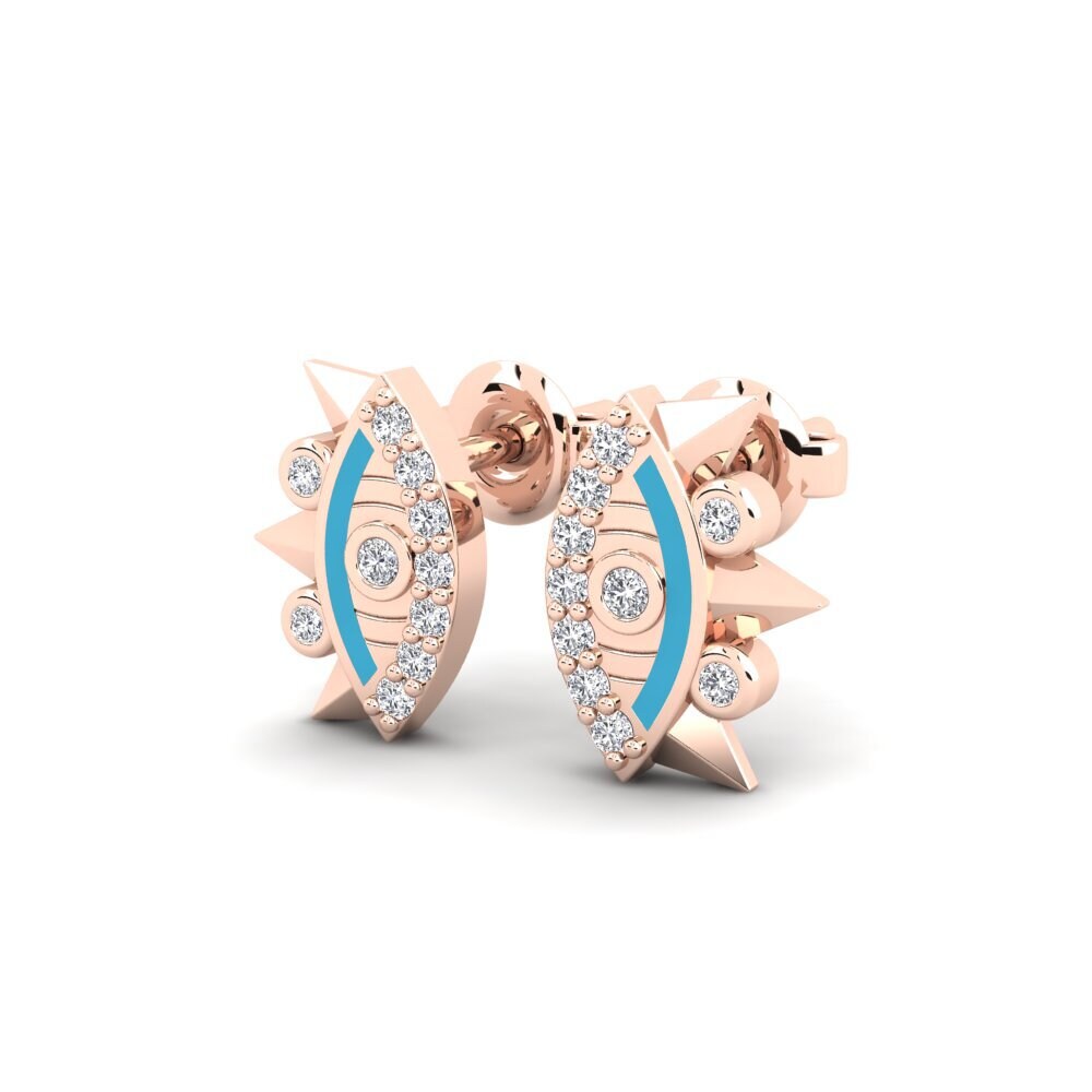 14k Oro Rosa Pendiente de mujer Kilpi