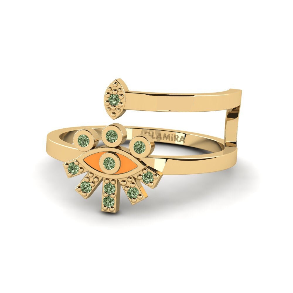 Grüner Diamant Ring Krya