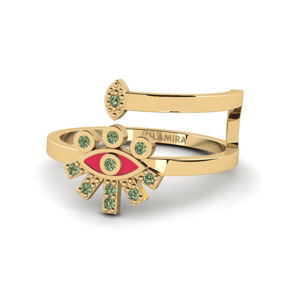 Grüner Diamant Ring Krya