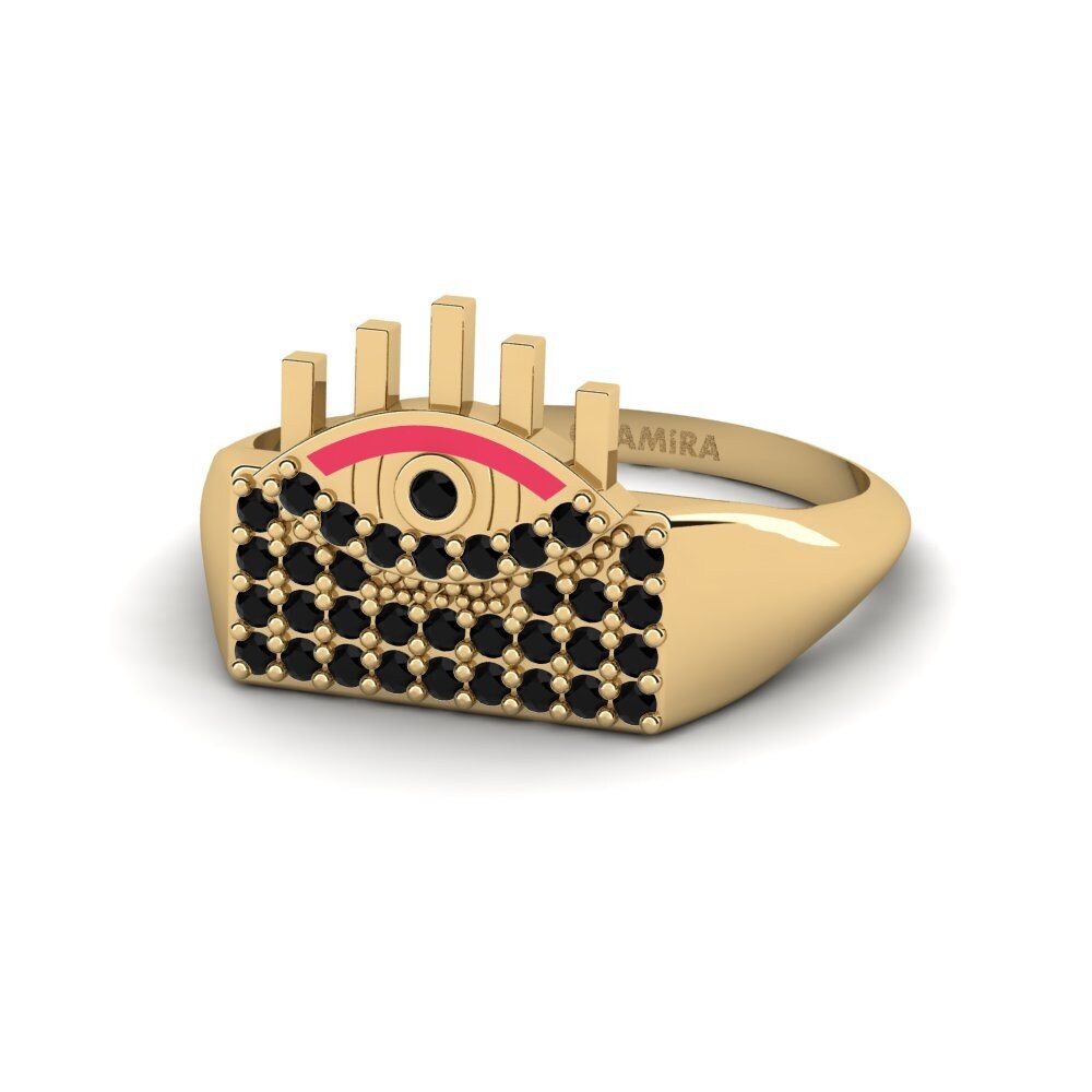 Schwarzer Onyx Ring Kuangaza