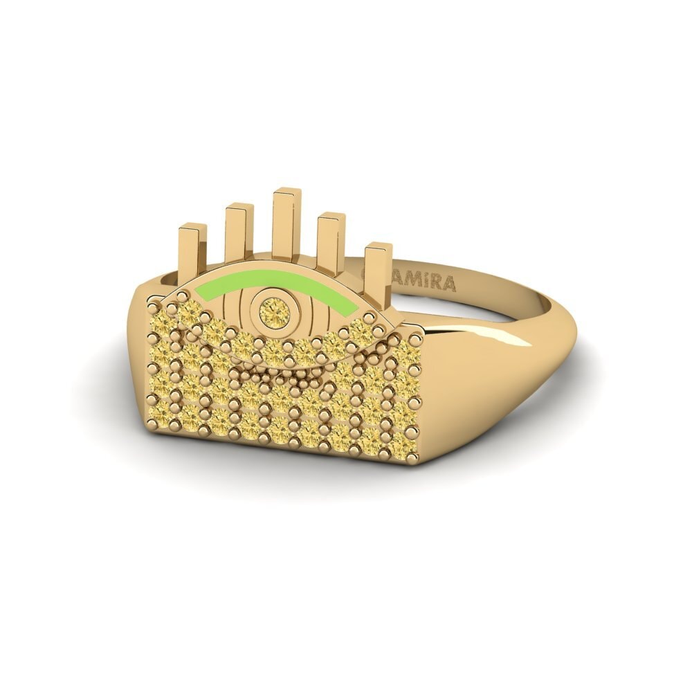 Yellow Diamond Ring Kuangaza
