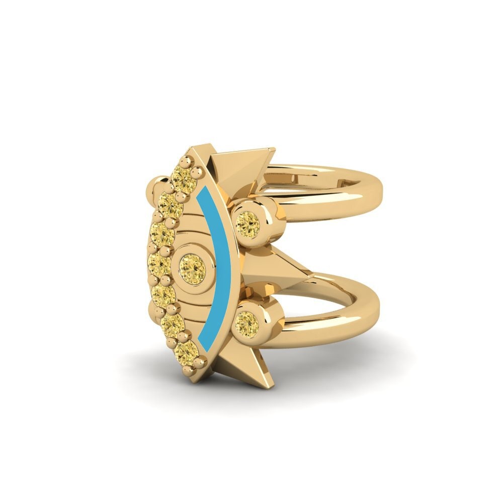 Yellow Diamond Women's Earring Kulay