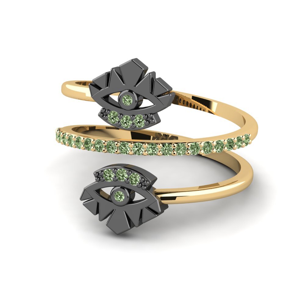 Diamante Verde Anel Likimas
