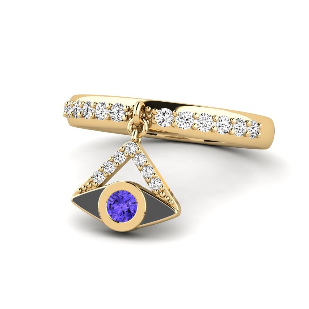 Tanzanite Anel Lycklig