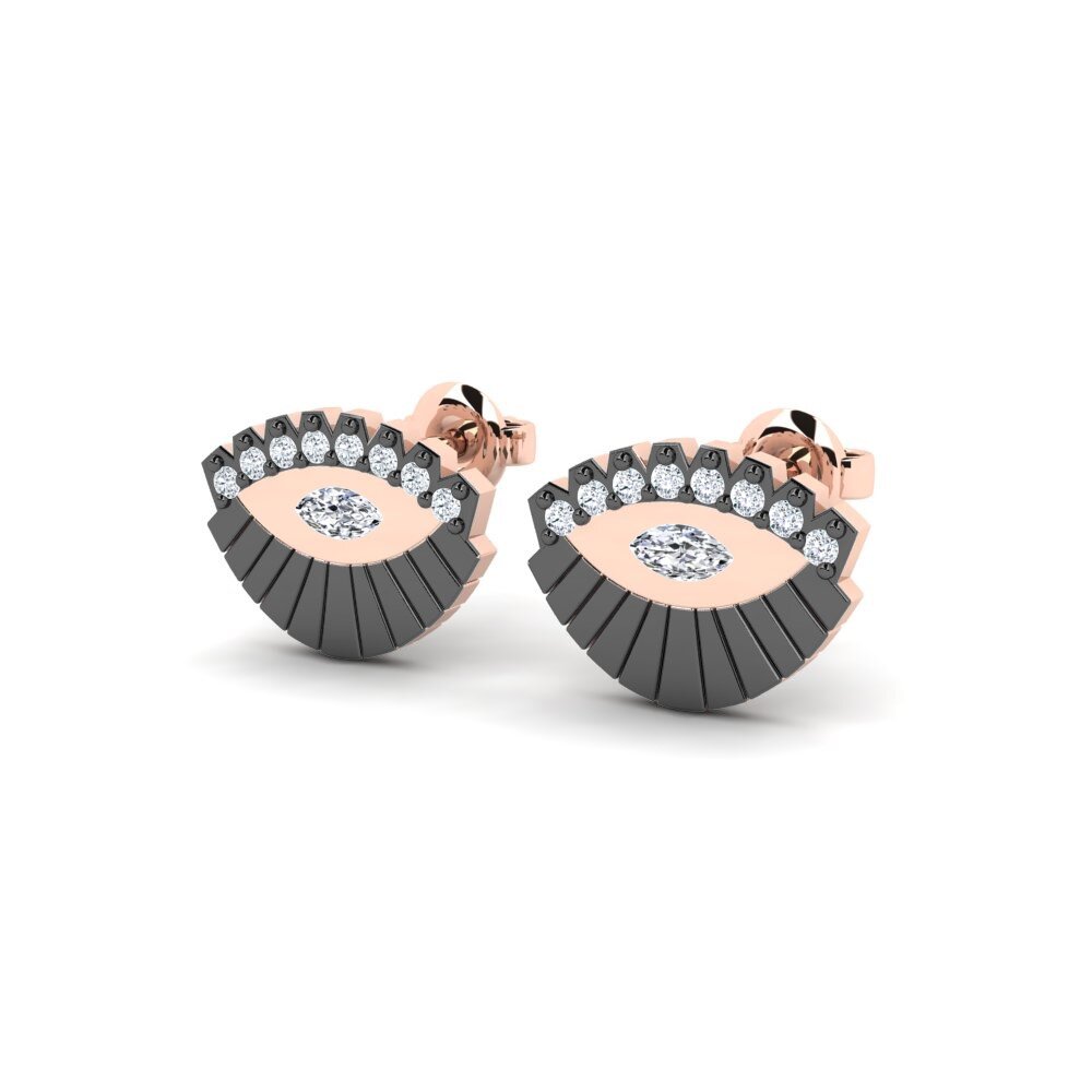 14k Rose Gold Women's Earring Mislio