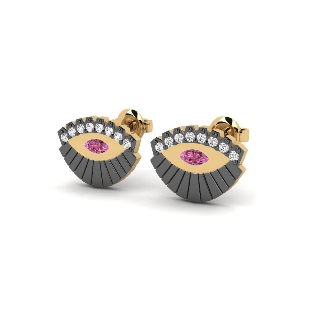 Granate Rhodolite Pendiente de mujer Mislio