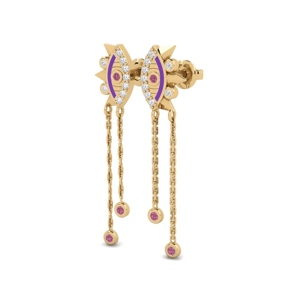 Granate Rhodolite Pendiente de mujer Nenhle
