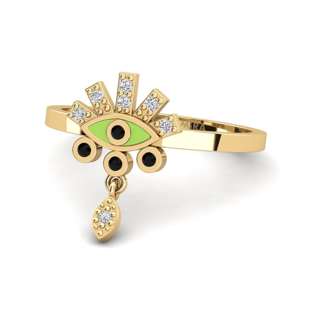 Schwarzer Diamant Ring Nergal