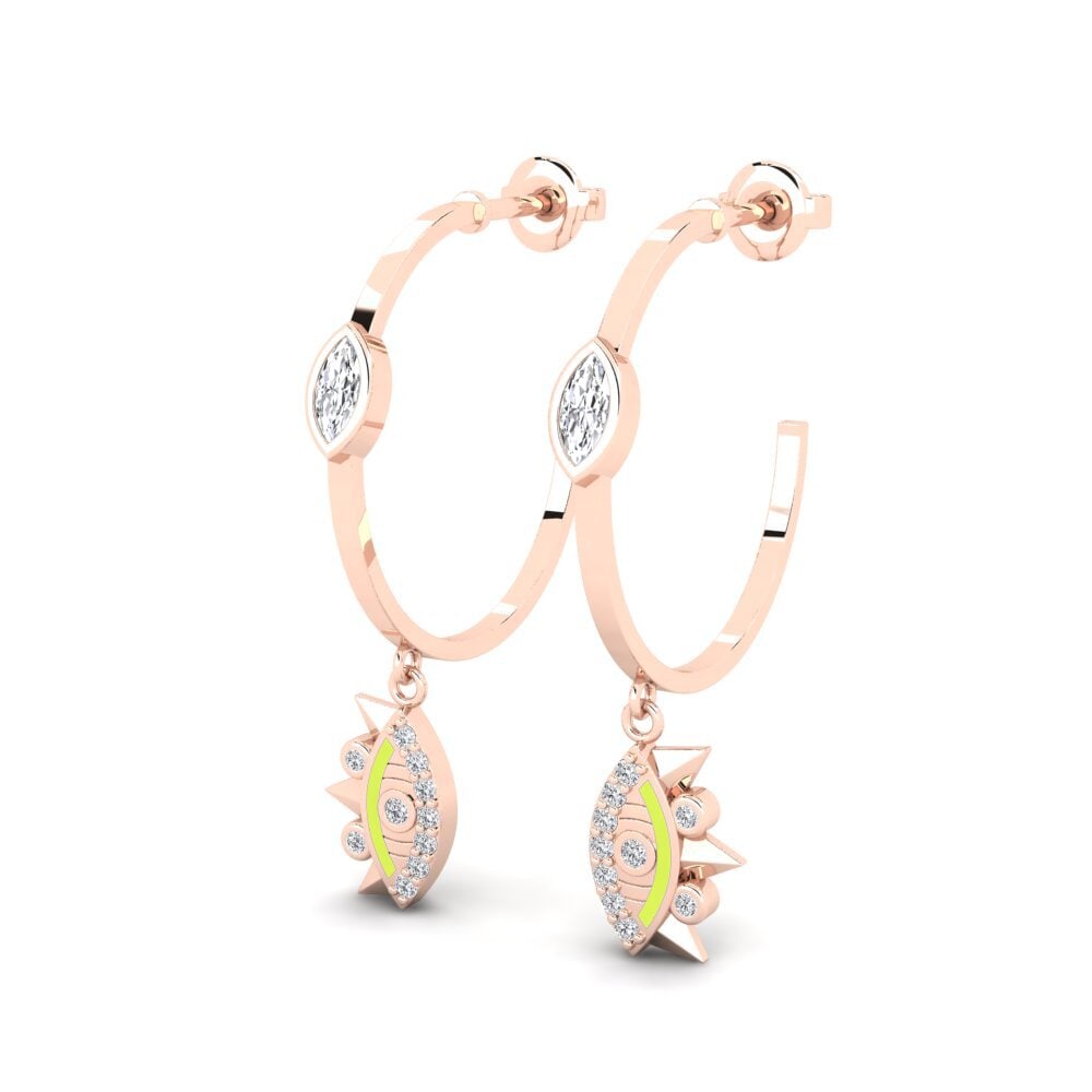 14k Rose Gold Women's Earring Pajzs