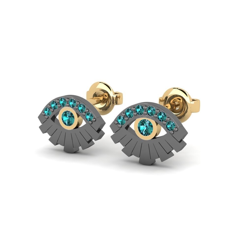 Blue Diamond Women's Earring Panginten