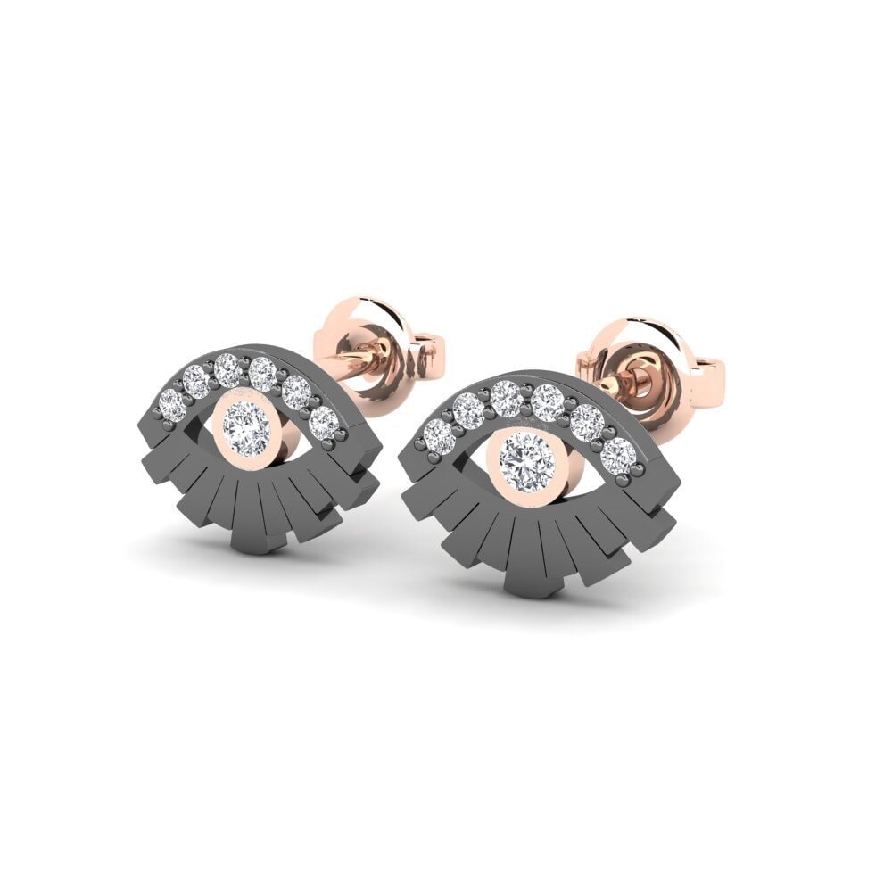 14ct Rose Gold Women's Earring Panginten